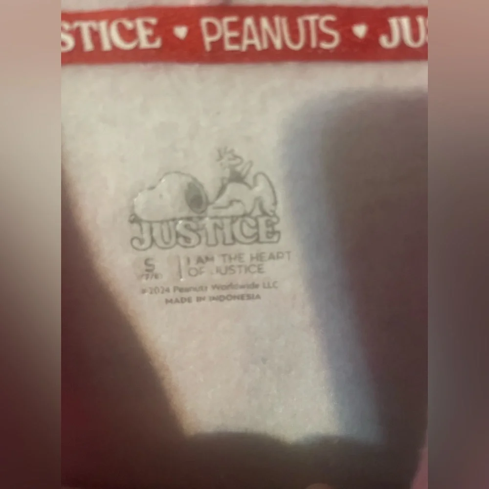 Justice x Peanuts‎ Snoopy World Tour Cinch Hem Hoodie NWT Girls Small 7/8